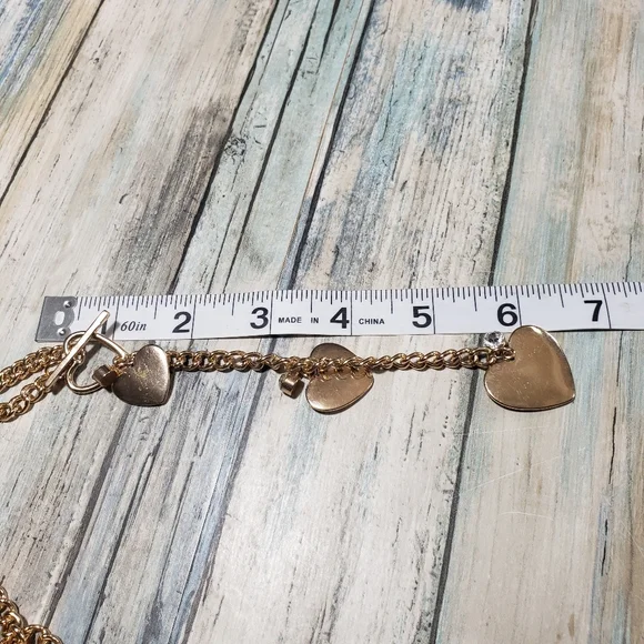 Gold Hearts Necklace Set. - Picture 6 of 9
